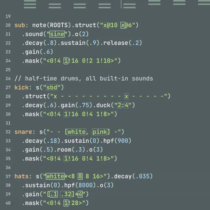 ASCII-визуализация дабстеп-трека: кадр ролика
